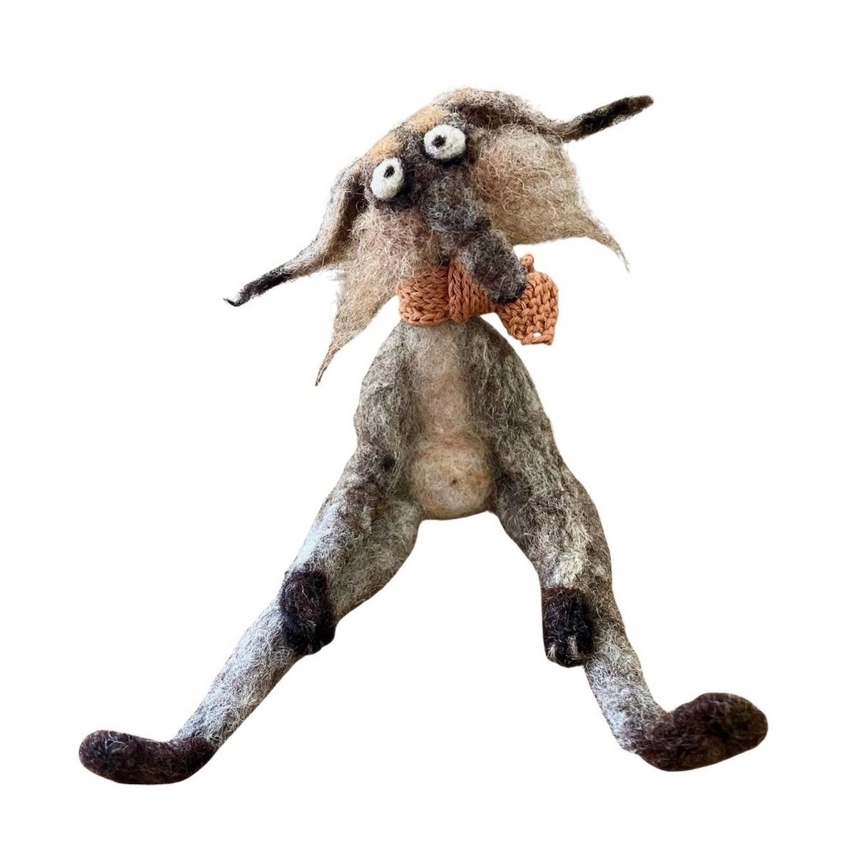 Expressive Sculpture , Wolf Loustik By Eleanor Gabriel, 6 X 6, Artwork For Sale On Artfinder