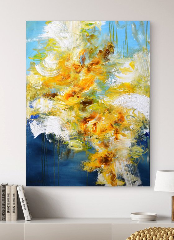 Lake trail at sunset