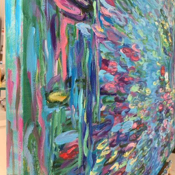 "Blooming pond in Giverny"