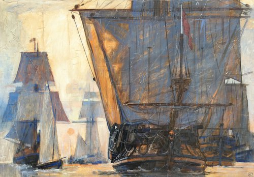 Tall Ships' Races' Eve by Olga Kataeva-Rochford