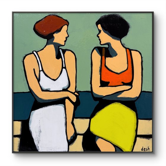 "Gossip Girls" 12x12in