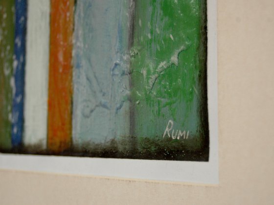 Abstract Variations # 84. Matted and framed.