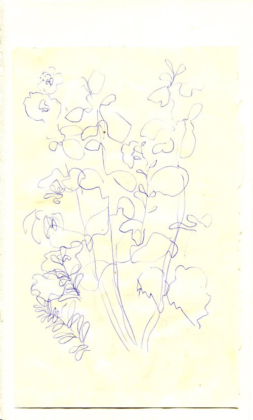 Floral biro arrangement by Hannah Clark