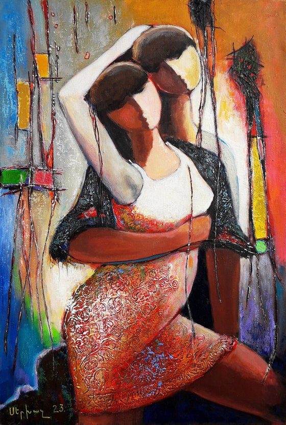 Love and passion(90x60cm, oil/canvas, ready to hang)