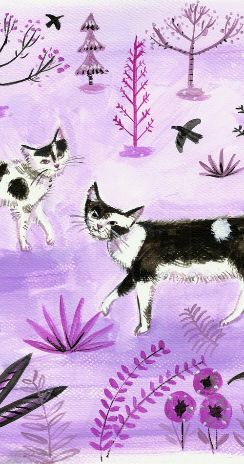 Cats On the Prowl by Mary Stubberfield