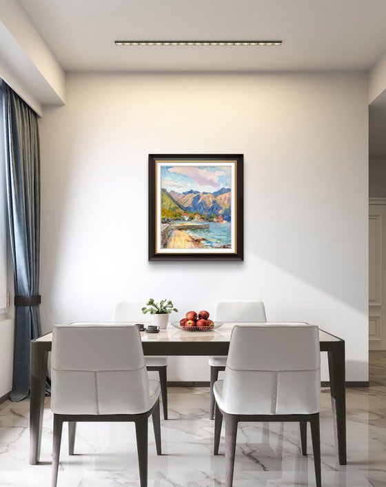 The clouds over mountains