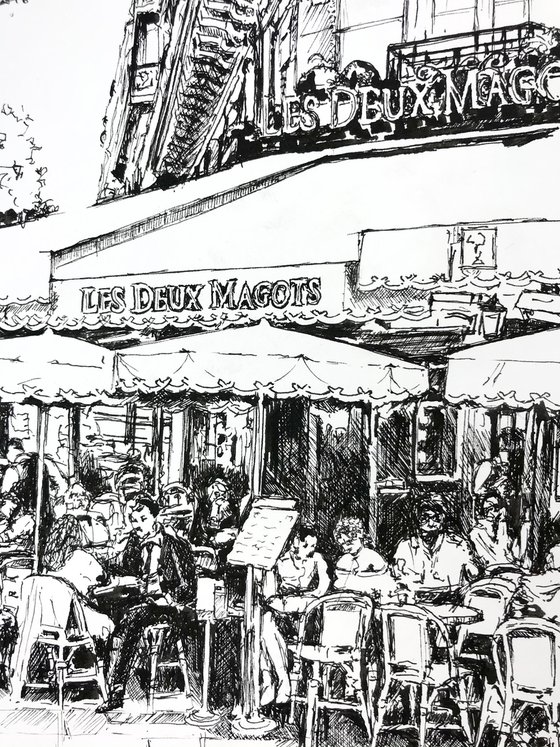 Dinning at Les Deux Magots