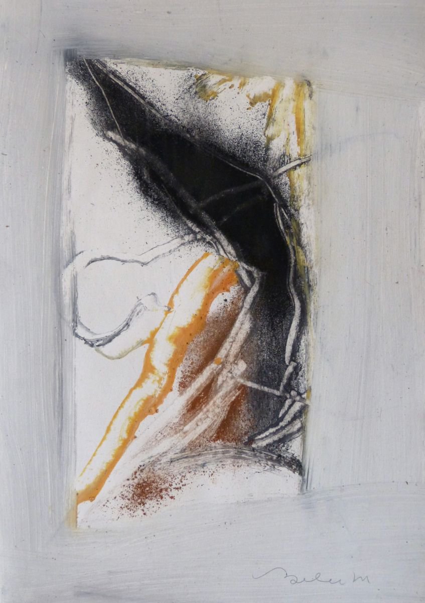 Ballerina 2, mixed media 42x29 cm by Frederic Belaubre