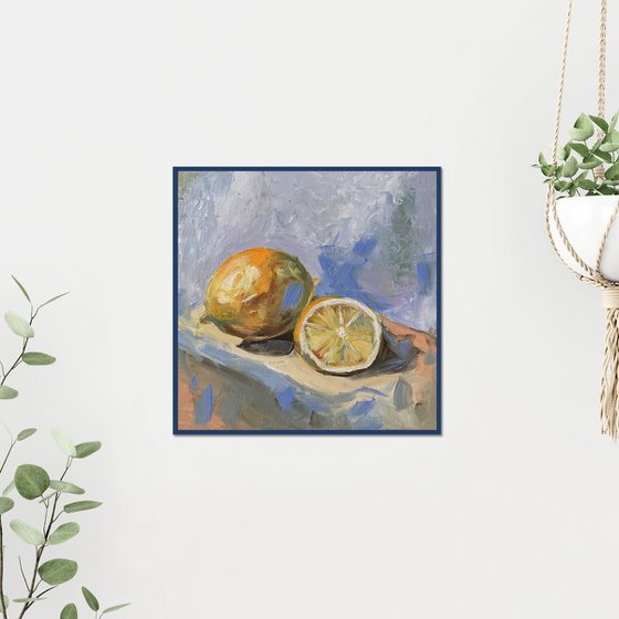 Lemons. #3. Still life, 25x25cm