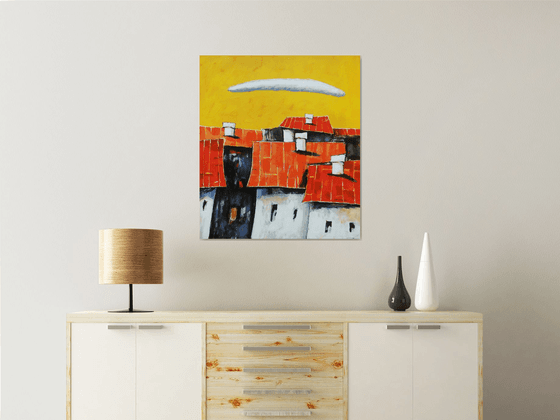 Cityscape With Red Roofs