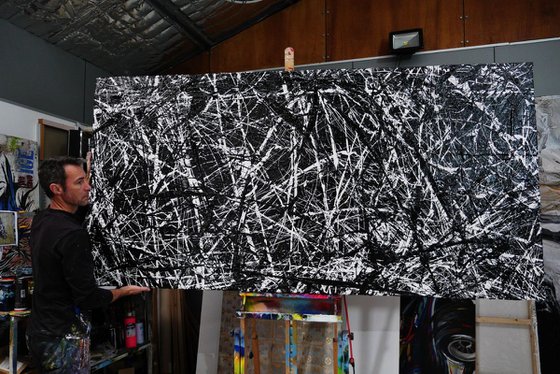 Scattergories 240cm x 100cm Huge Texture Abstract Art
