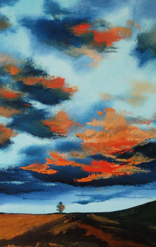 Fire at the Sky by Valeriia Radziievska