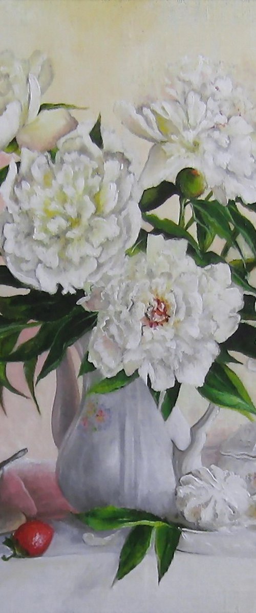 White Peonies by Natalia Shaykina