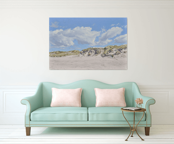 Clouds above the sand dunes