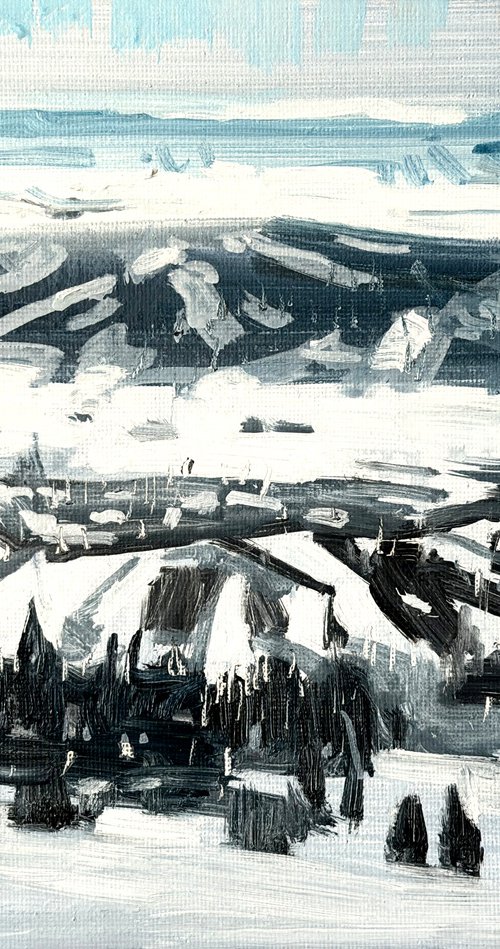 Silent Winter Horizon by Paul Cheng