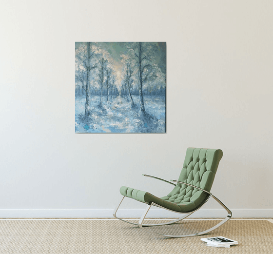 The Snow Trees  -Landscape painting