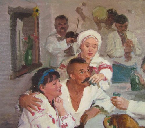 Cossack celebrates by Viktoriia Pidvarchan