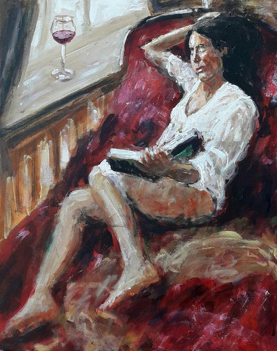 The red wine drinking reader