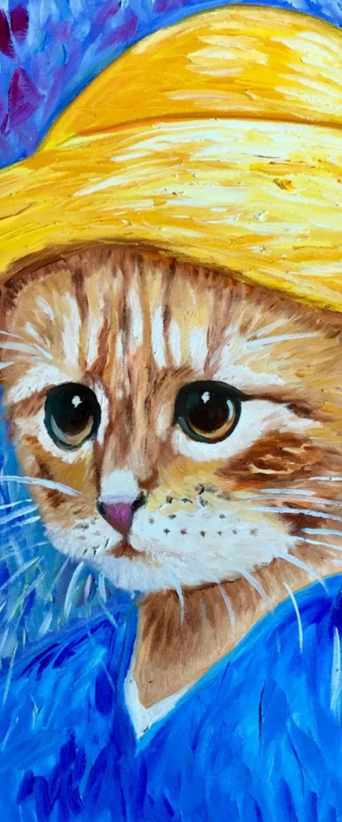 Cat La Van Gogh by Olga Koval