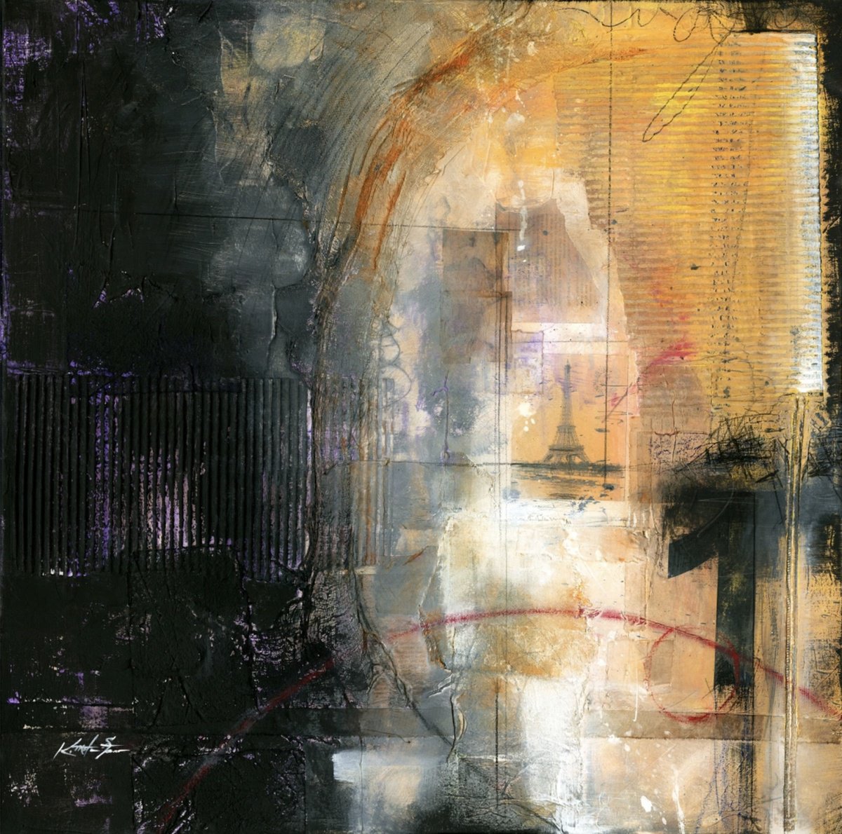 Expressive Painting , Wanderlust By Kathy Morton Stanion, 30 X 30, Artwork For Sale On Artfinder