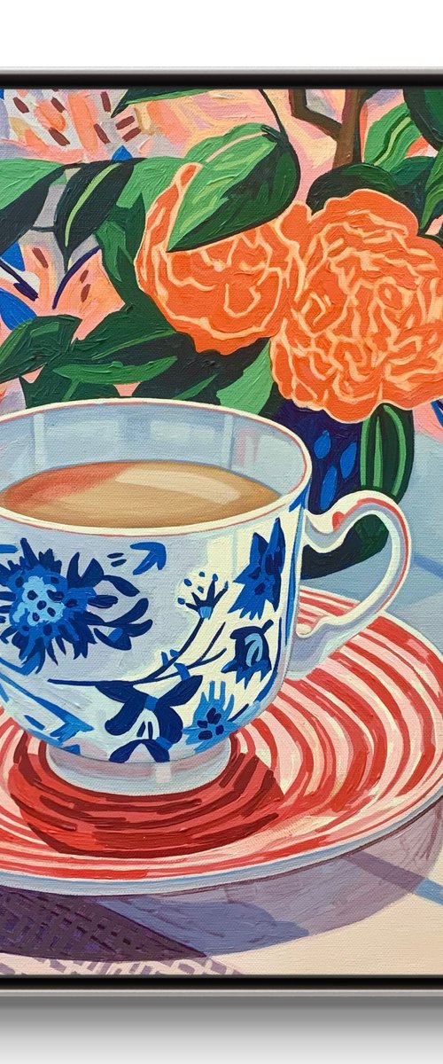 TEACUPS STILL LIFE: GARBO by JULIE LYNCH