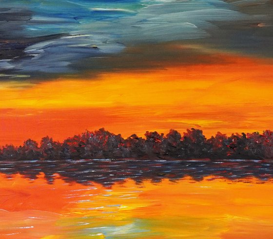 Romantic Evening Lake D 3