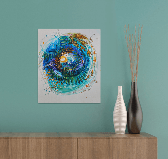 Mandala 26.-Noise. Spring new life is coming.