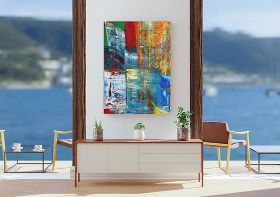 60x80cm | 23.5x31.5″ Original abstract painting Canvas oil artwork Modern art