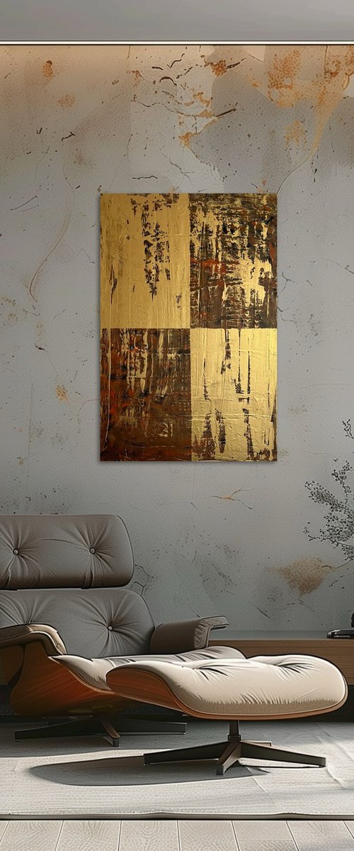 Vergoldete Stille 60x90 by Exclusive Arts