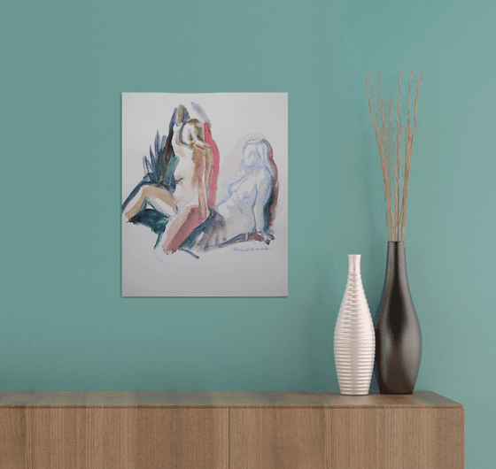 Seated nude