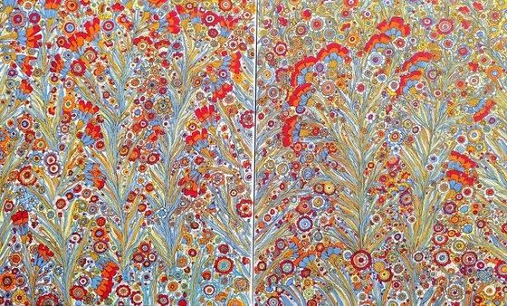 A flower diptych