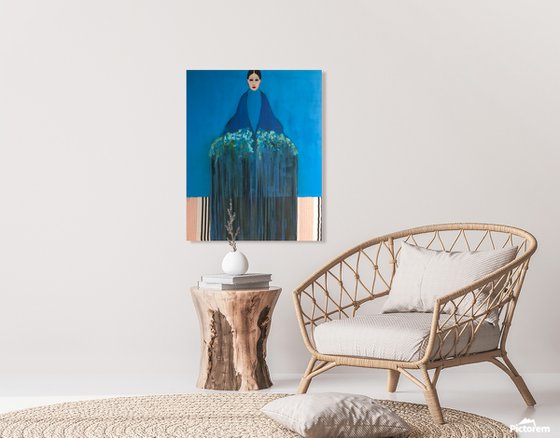 Girl With Flowers — III