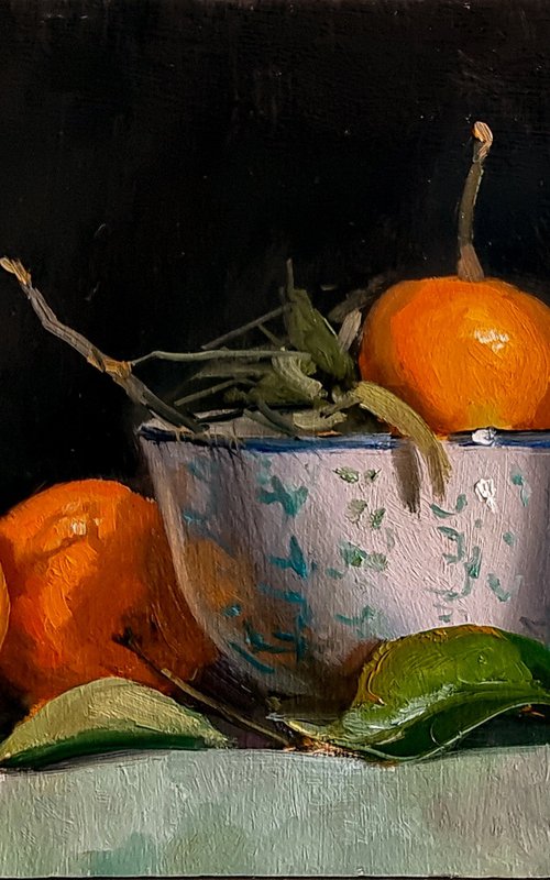 Clementines and Bowl by Pascal Giroud