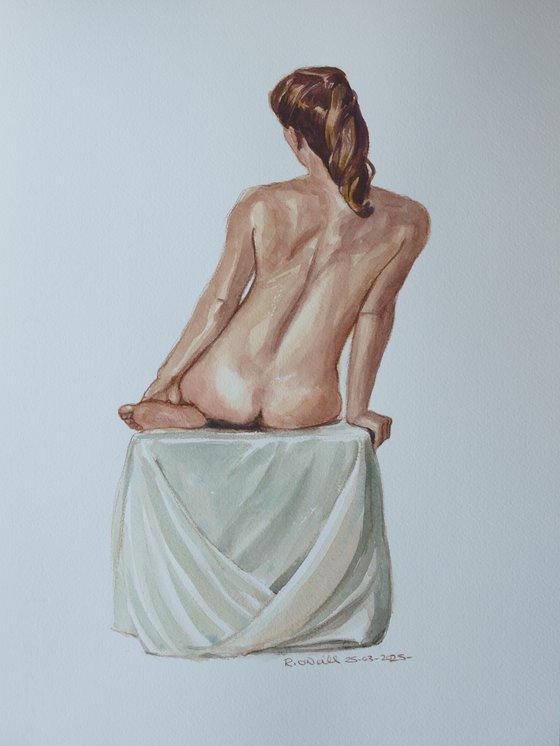 Seated female nude