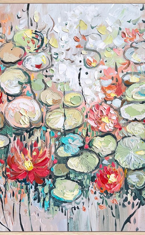 Sun Kissed Lotus Pond by Lana Guise