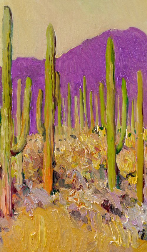 Saguaro Cactuses by Suren Nersisyan