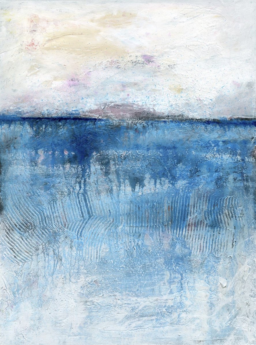 Abstract Landscape Acrylic Painting By Kathy Morton Stanion, 18 X 24", Endless Dream, Original Artwork