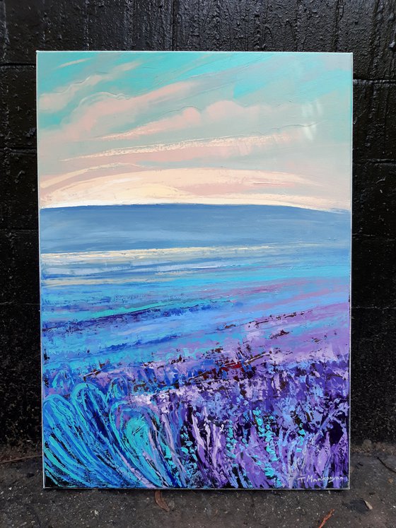 Purple Field 50x70cm