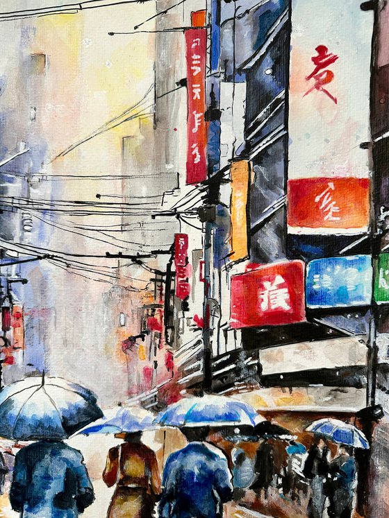 Tokyo in the Rain