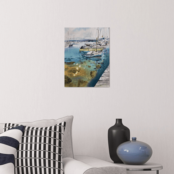 Yachts at anchor #20