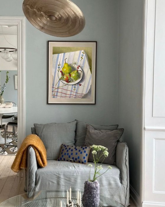 Blue Symphony on the Kitchen Table