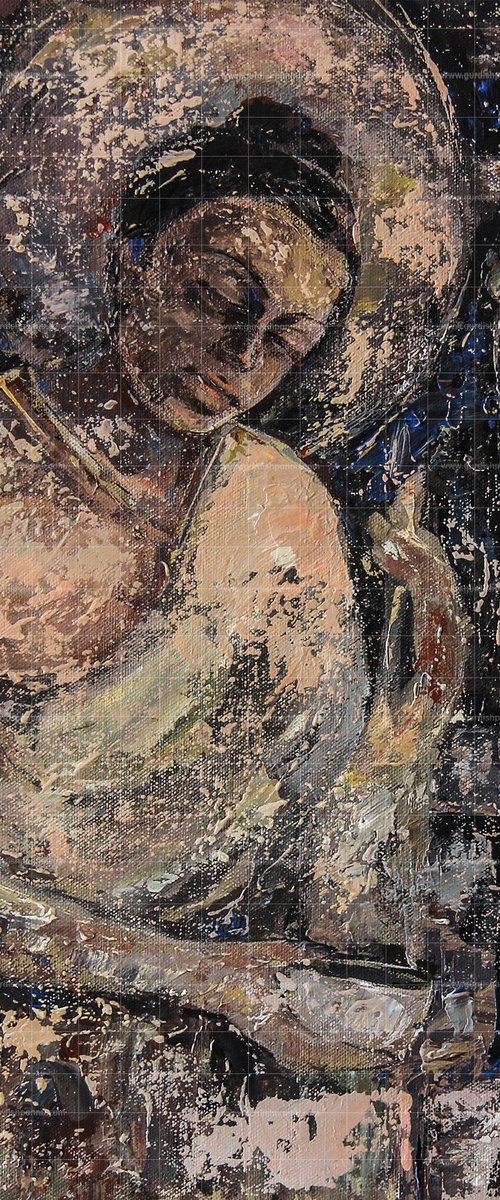 Spiritual Buddha Of Ajanta by ARTIST GURDISH  PANNU