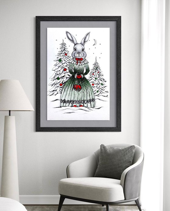 CHRISTMAS LADY BUNNY