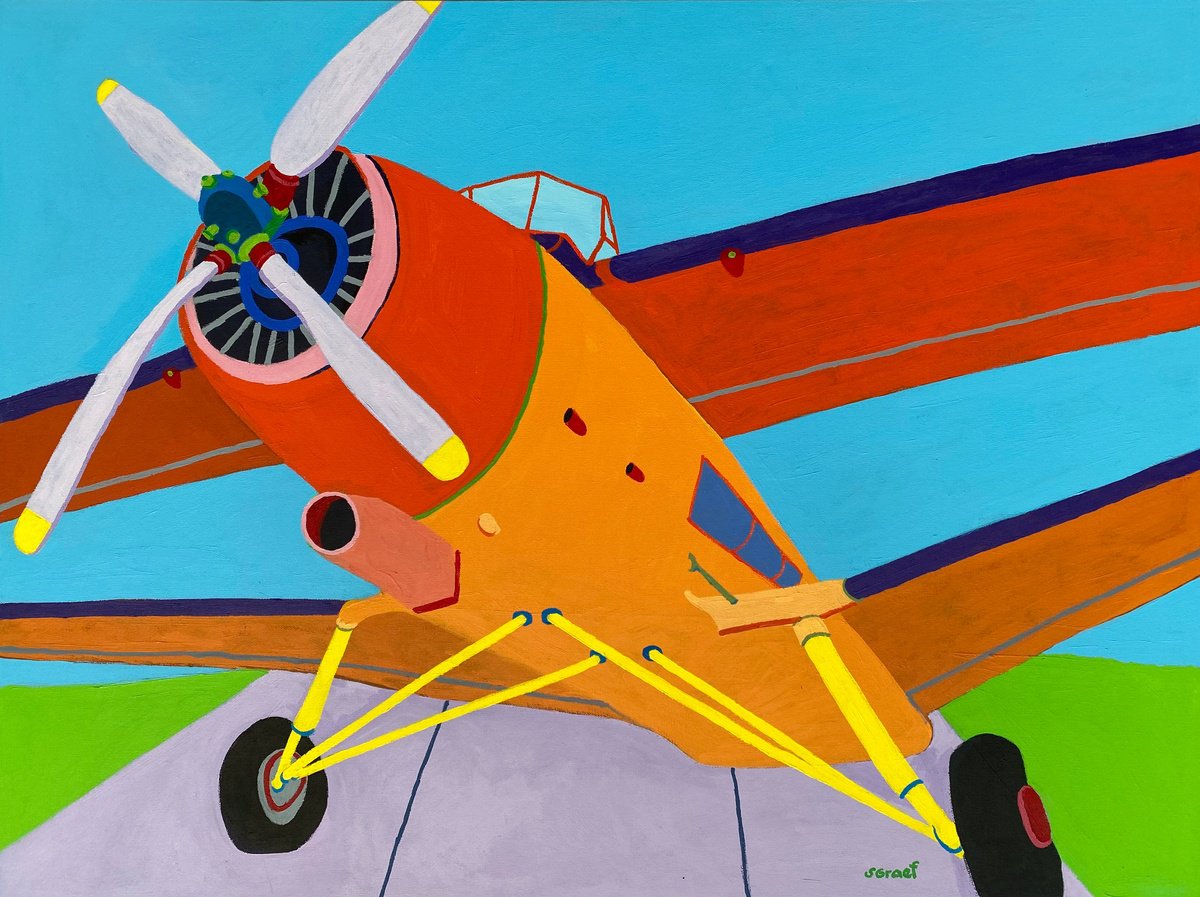 At the Airfield by Sue Graef