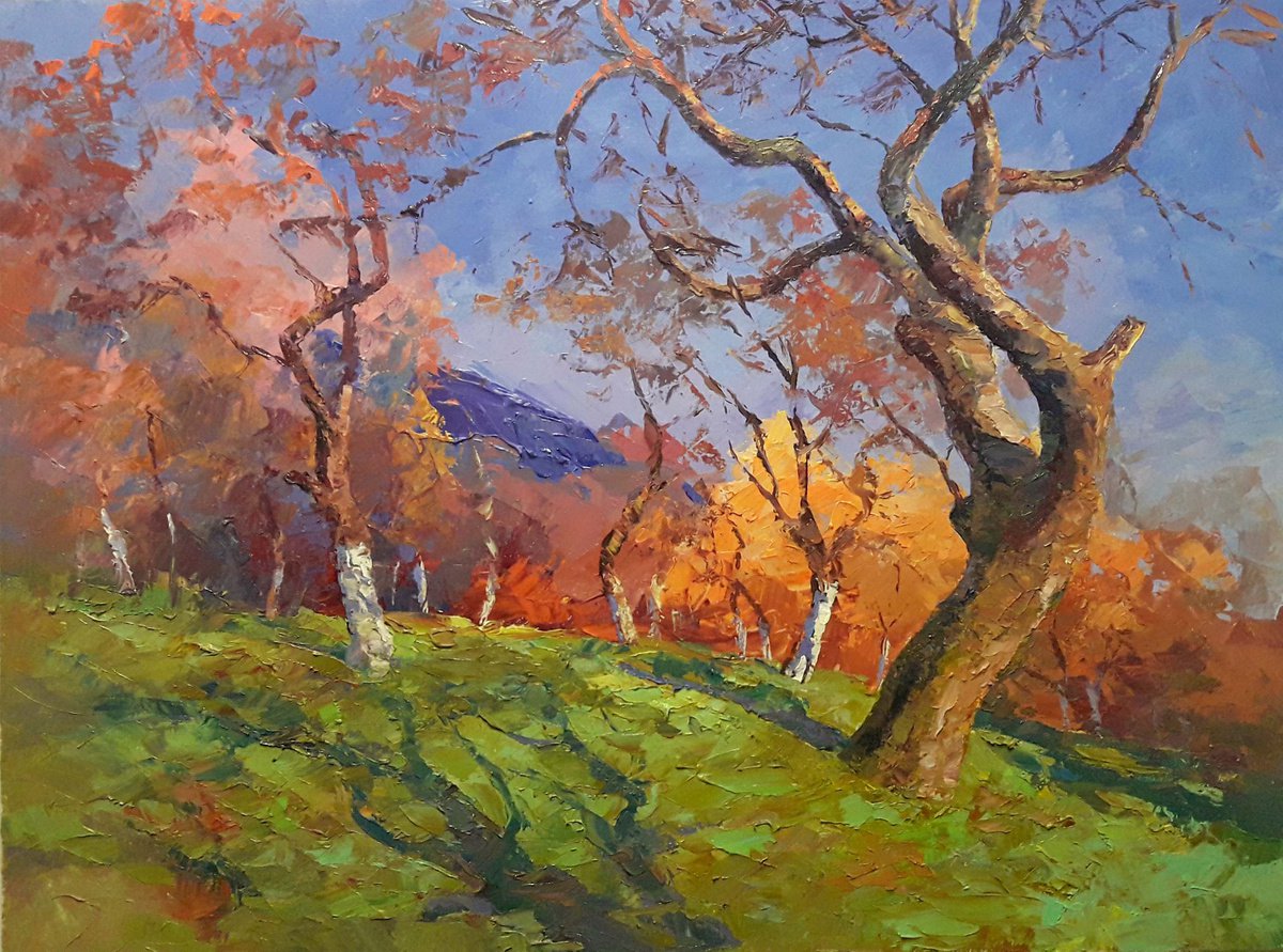 Oil painting Apple orchard by Boris Serdyuk