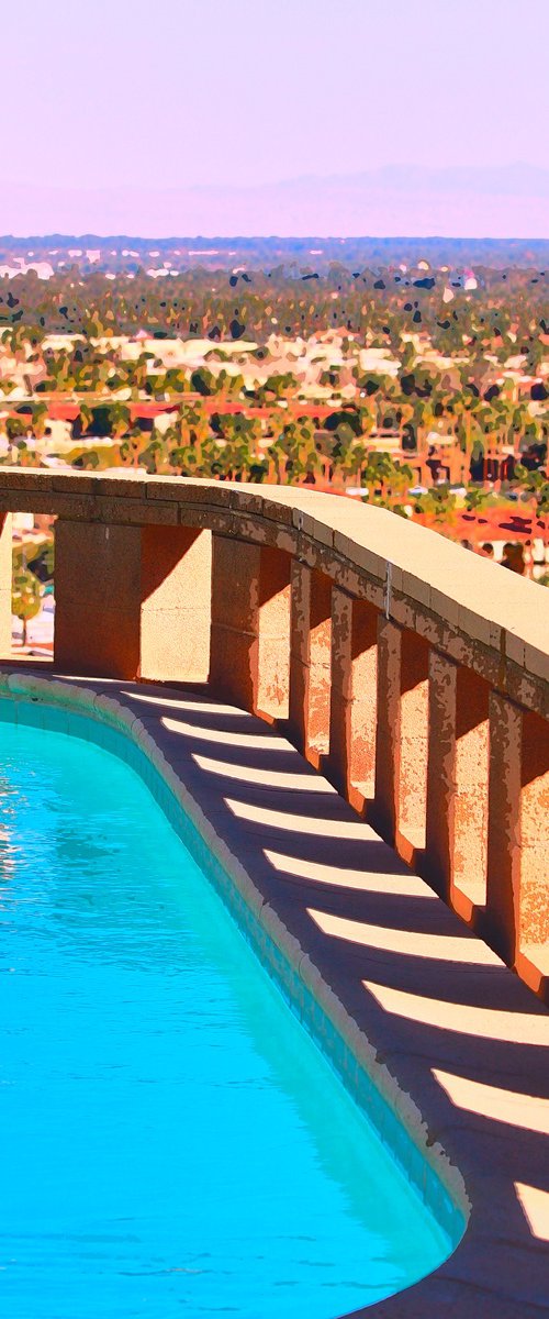 THE POOL OF FREY Palm Springs CA by William Dey