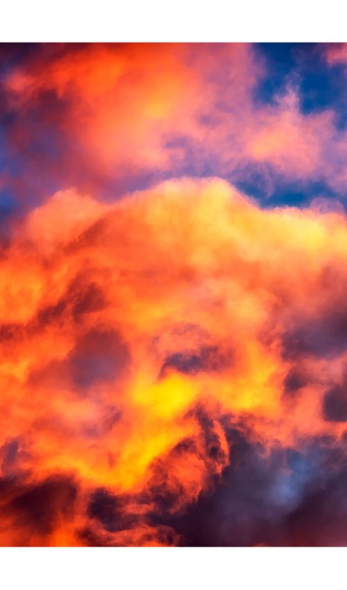 Clouds On Fire. Limited Edition 1/50 15x10 inch Photographic Print by Graham Briggs