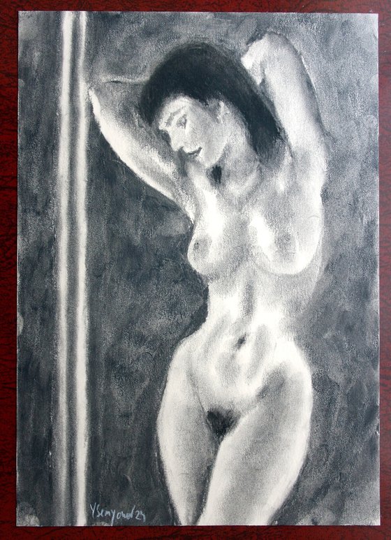 Female Figure 49 Charcoal Sketch