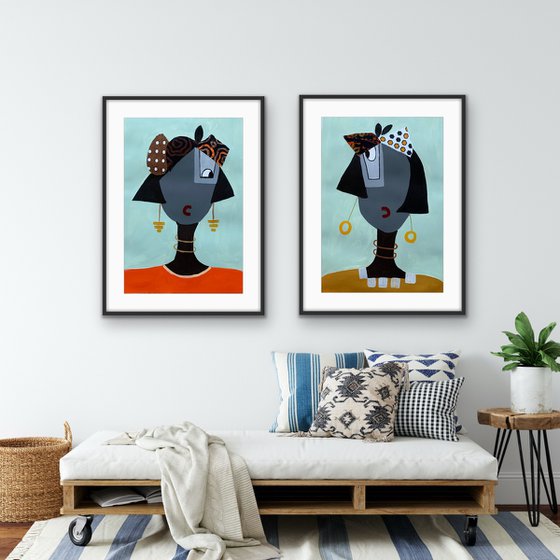 Tis the Privilege of Friendship (Diptych)