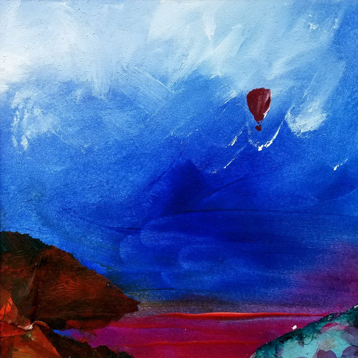 Balloon Over Red Sea by Kevin Blake